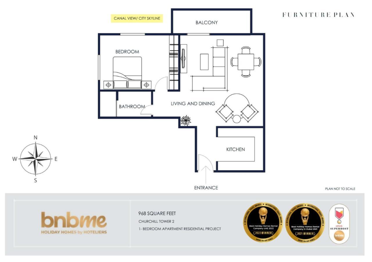 Bnbme - Churchill Tower Apartment Dubai Ngoại thất bức ảnh